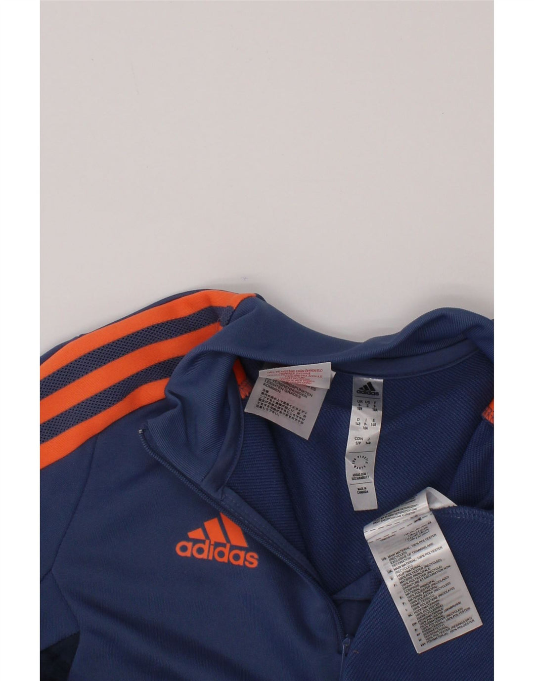 Adidas Boys Manchester United Pullover Tracksuit Top 9-10 Years Blue