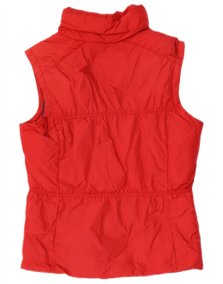 TOMMY HILFIGER Womens Padded Gilet UK 10 Small Red Nylon