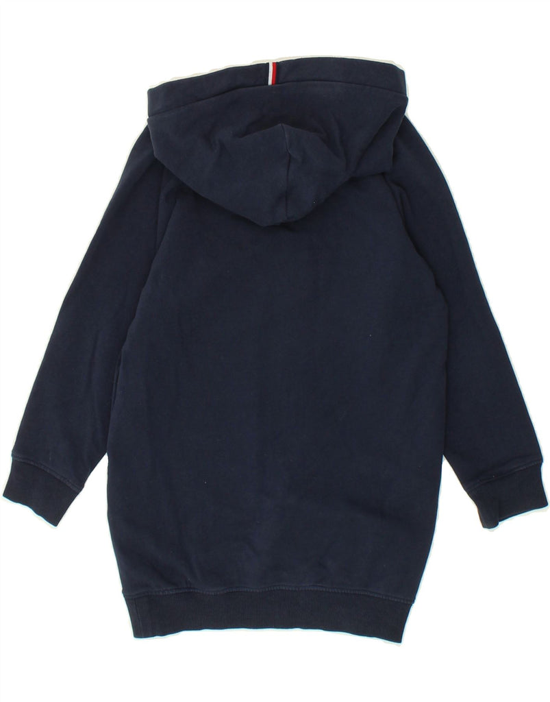 TOMMY HILFIGER Boys Graphic Hoodie Jumper 4-5 Years Navy Blue Cotton | Vintage Tommy Hilfiger | Thrift | Second-Hand Tommy Hilfiger | Used Clothing | Messina Hembry 