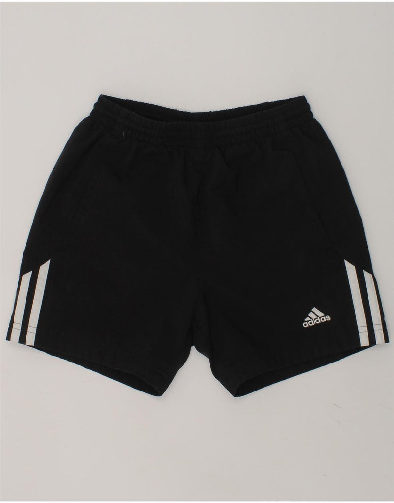 ADIDAS Boys Sport Shorts 9-10 Years Black Polyester | Vintage Adidas | Thrift | Second-Hand Adidas | Used Clothing | Messina Hembry 