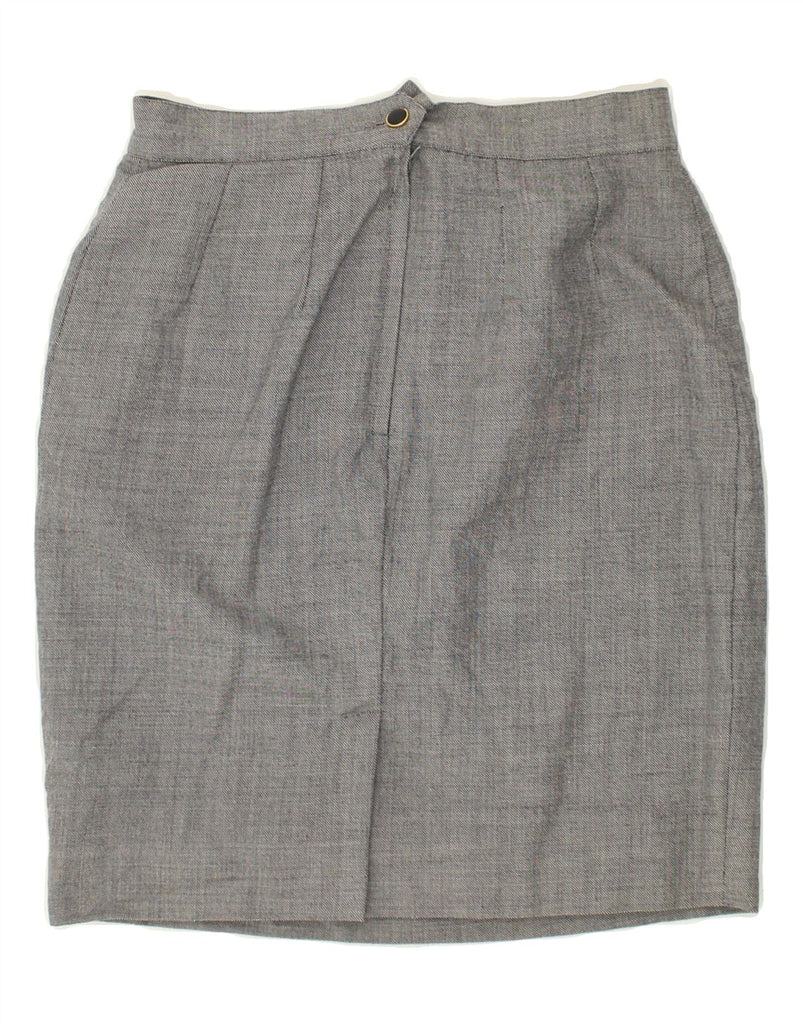 VINTAGE Womens Straight Skirt IT 44 Medium W28  Grey | Vintage Vintage | Thrift | Second-Hand Vintage | Used Clothing | Messina Hembry 