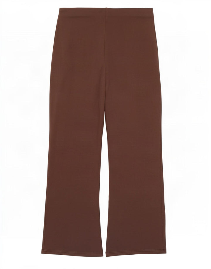 Marks & Spencer Womens Flare Leggings UK 12 Medium Brown Viscose
