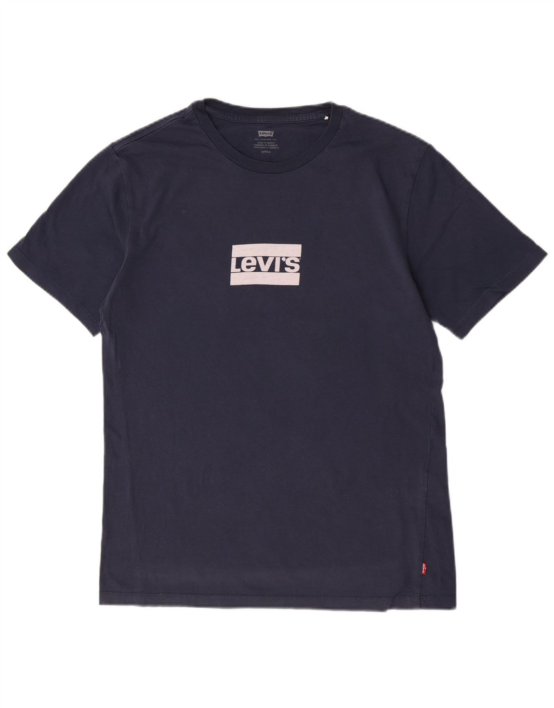 Levi's Mens Graphic T-Shirt Top Small Navy Blue Cotton