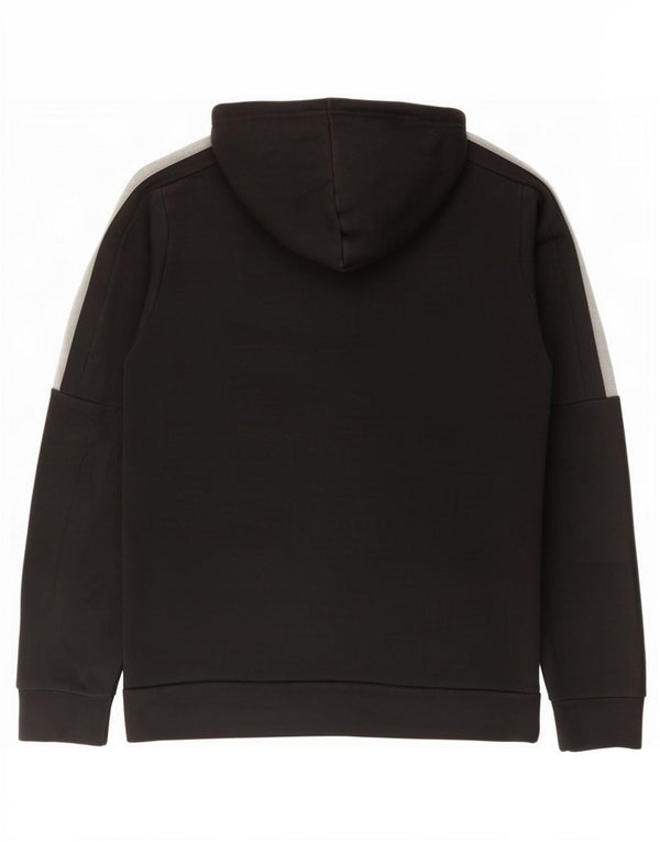 Adidas Mens Zip Hoodie Sweater Medium Black Cotton