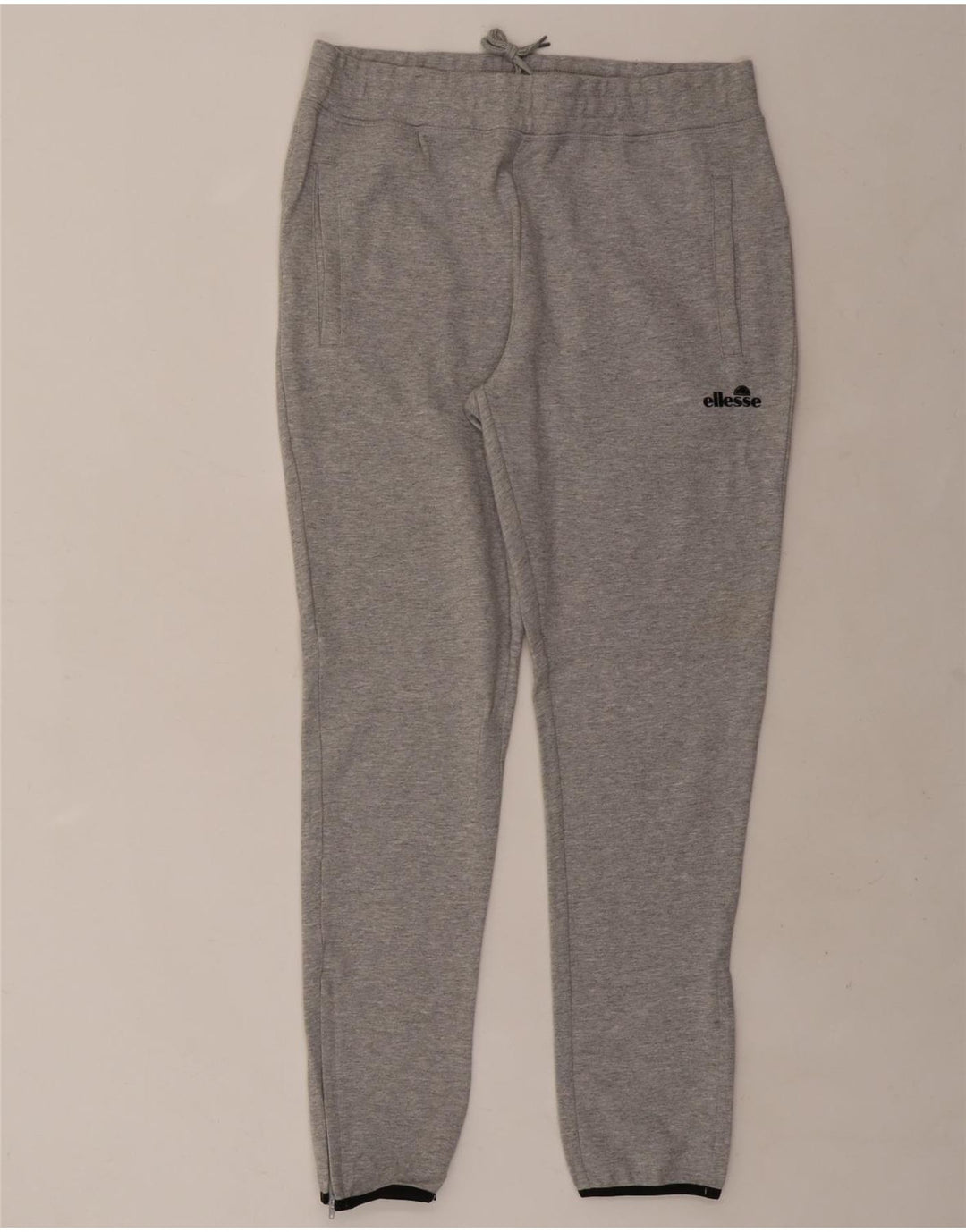 ELLESSE Mens Tracksuit Trousers Large  Grey Cotton