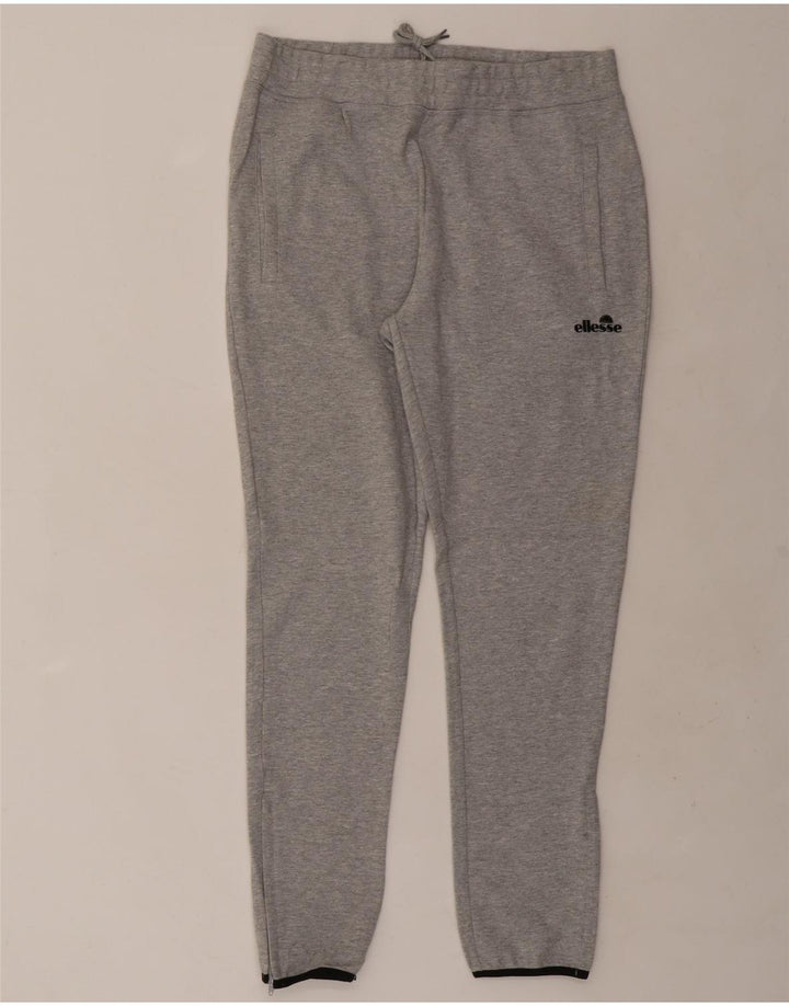 ELLESSE Mens Tracksuit Trousers Large  Grey Cotton