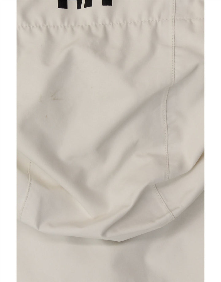 Helly Hansen Womens Hooded Raincoat UK 16 Large White