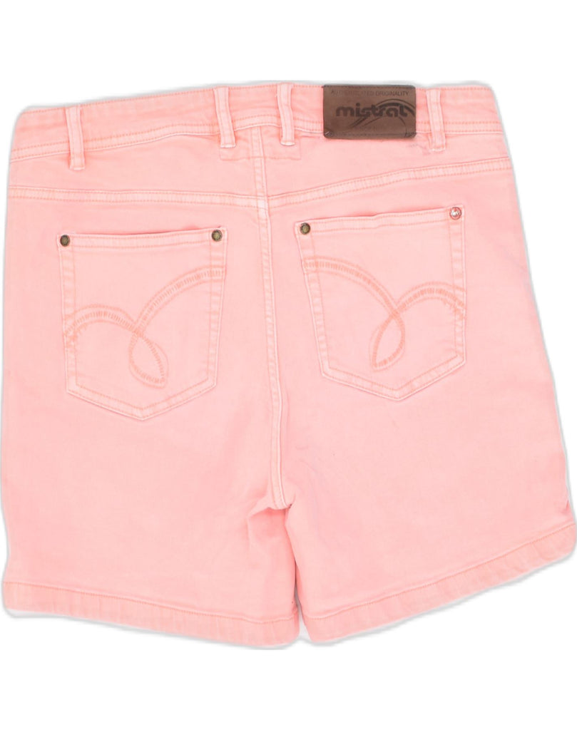 MISTRAL Womens Denim Shorts IT 46 Large W33  Pink Cotton | Vintage | Thrift | Second-Hand | Used Clothing | Messina Hembry 