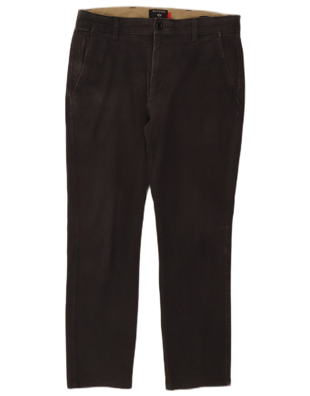 DOCKERS Mens Skinny Chino Trousers W30 L27 Black Cotton