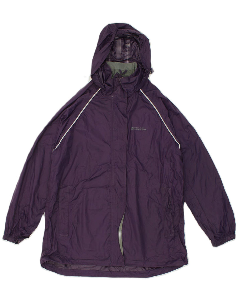 MOUNTAIN WAREHOUSE Womens Hooded Windbreaker Jacket UK 12 Medium  Purple | Vintage Mountain Warehouse | Thrift | Second-Hand Mountain Warehouse | Used Clothing | Messina Hembry 