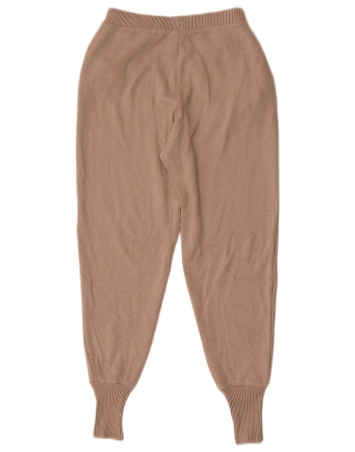 ZARA Womens Tracksuit Trousers Joggers UK 8 Small  Beige