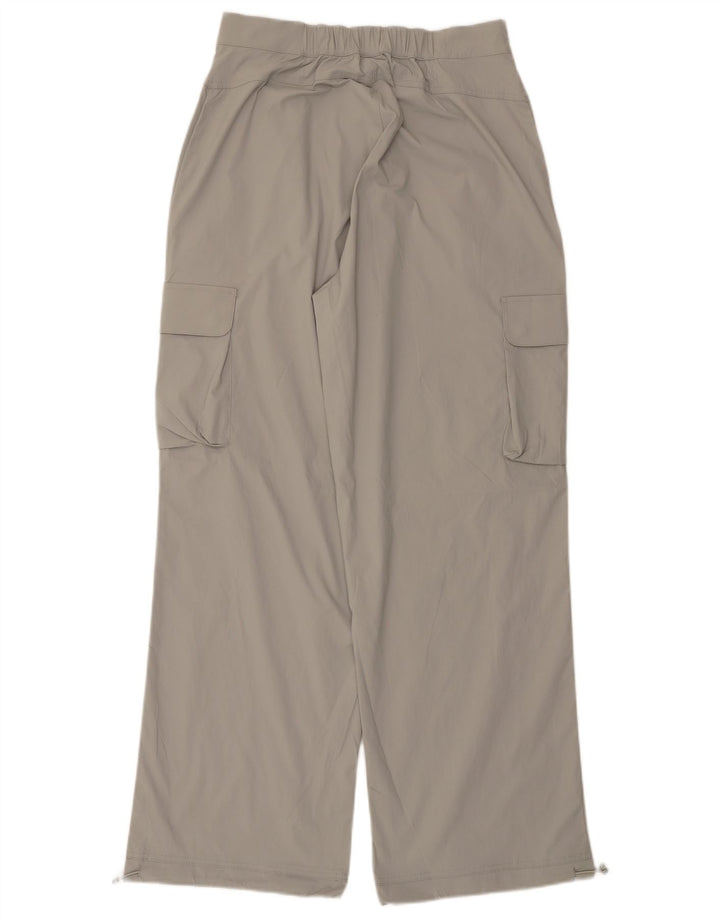 ELLESSE Womens High Waist Cargo Trousers UK 14 Medium W30 L31 Grey
