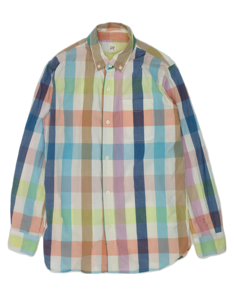 GAP Boys Shirt 14-15 Years 2XL Multicoloured Check Cotton | Vintage Gap | Thrift | Second-Hand Gap | Used Clothing | Messina Hembry 