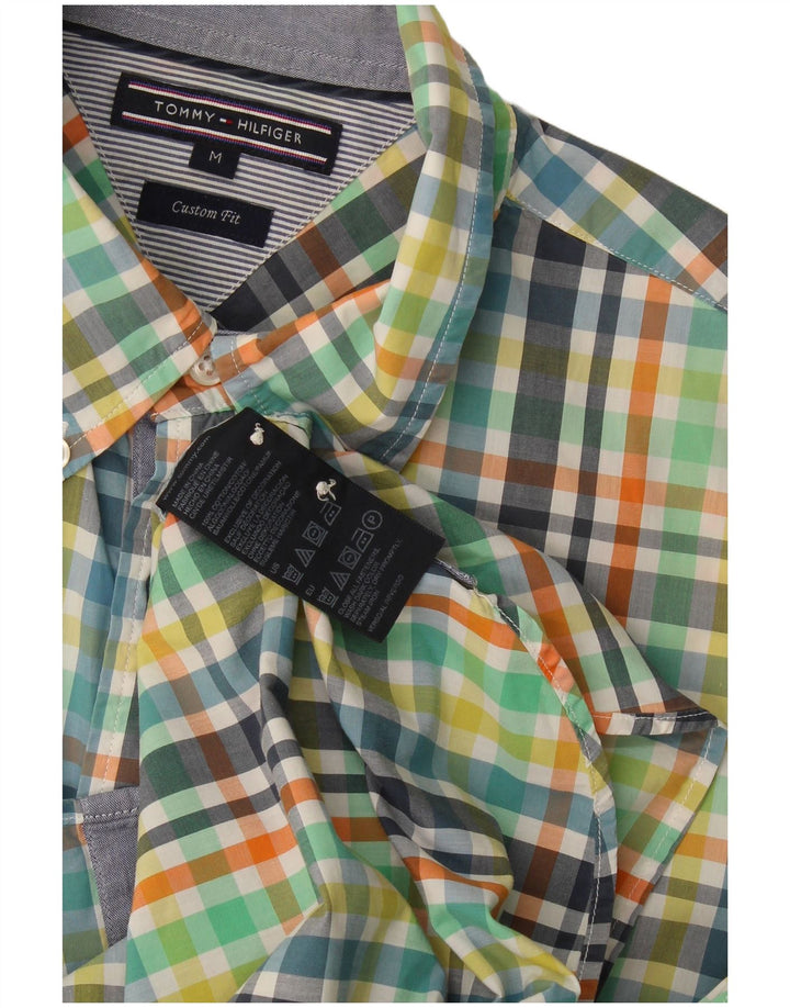 Tommy Hilfiger Mens Short Sleeve Shirt Medium Multicoloured Gingham