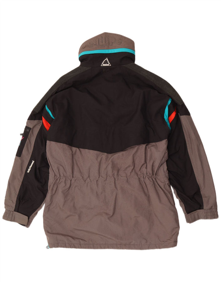 Helly Hansen Mens Graphic Ski Jacket UK 38 Medium Grey Colourblock