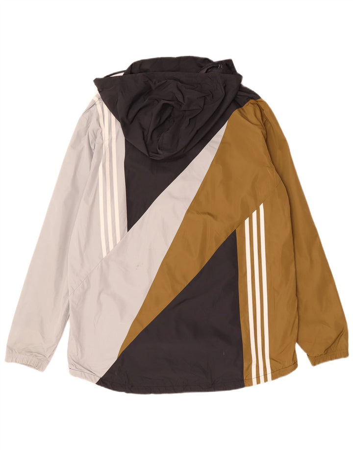 Adidas Mens Graphic Pullover Tracksuit Top Large Multicoloured Colourblock