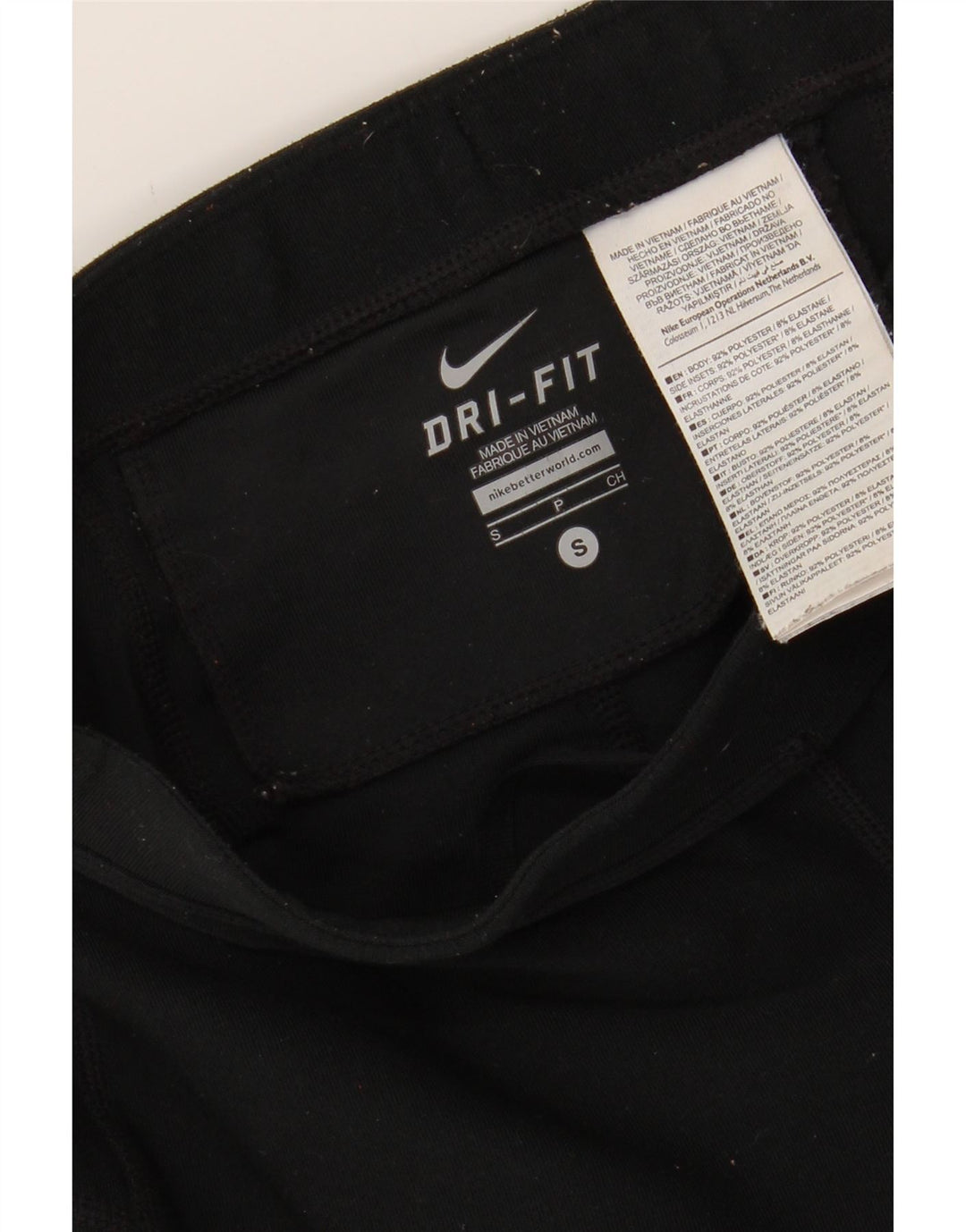 NIKE Womens Dri Fit Tracksuit Trousers UK 8 Small  Black Polyester Vintage Nike and Second-Hand Nike from Messina Hembry 
