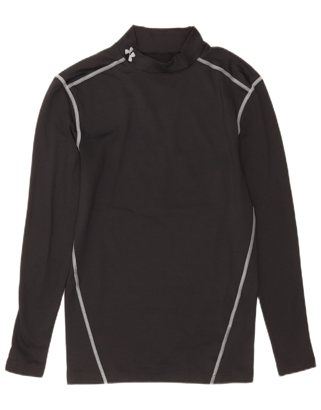 Under Armour Womens Cold Gear Top Long Sleeve UK 12 Medium Black Polyester