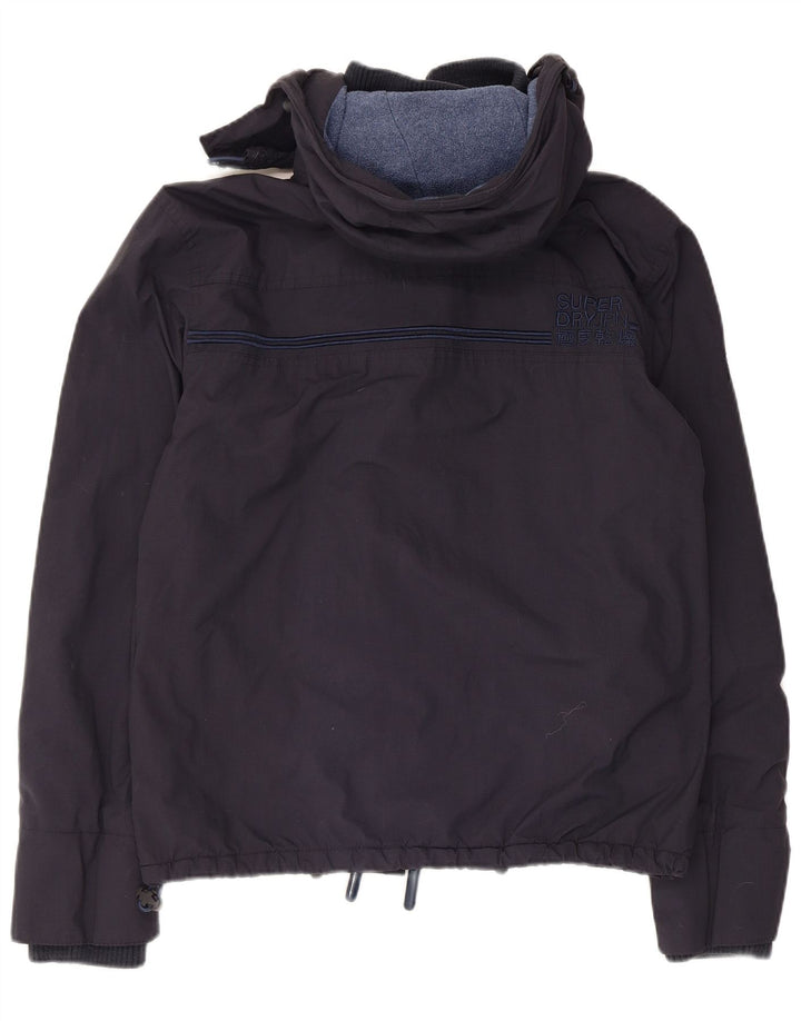 Superdry Mens Windcheater Hooded Windbreaker Jacket UK 36 Small Navy Blue
