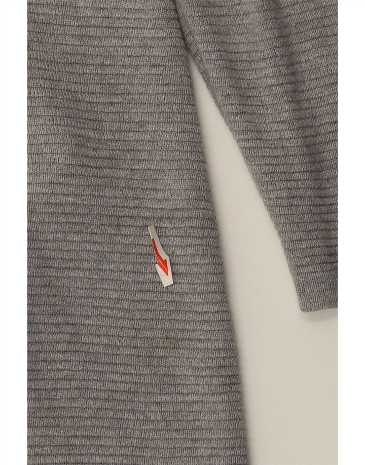 Marks & Spencer Womens Oversized Jumper Dress UK 10 Small Grey Viscose