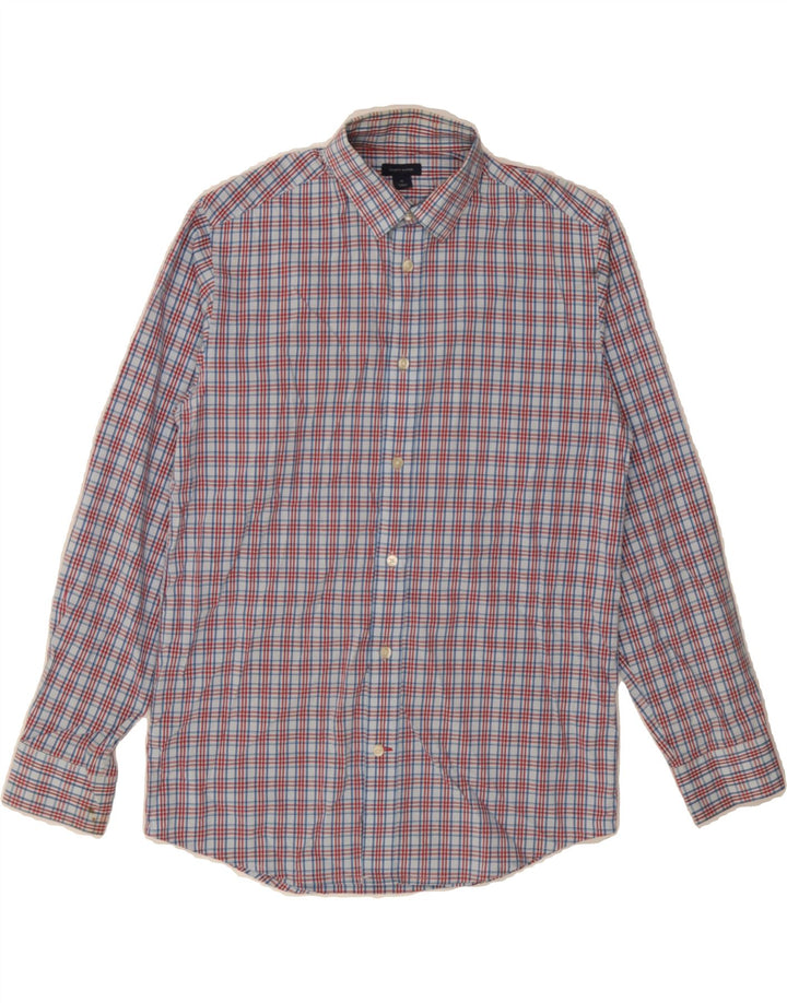 TOMMY HILFIGER Boys Shirt 15-16 Years Blue Check Cotton Vintage Tommy Hilfiger and Second-Hand Tommy Hilfiger from Messina Hembry 