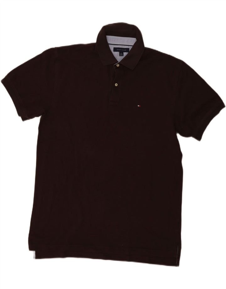 Tommy Hilfiger Mens Polo Shirt XL Brown Cotton