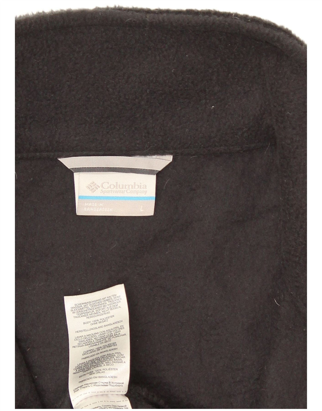 Columbia Mens Fleece Gilet UK 40 Large Black Polyester