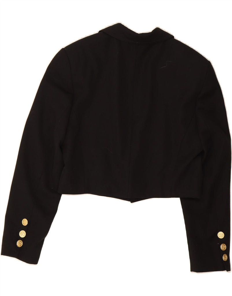 MONDI Womens Bolero Jacket EU 38 Medium Black Polyester Vintage Mondi and Second-Hand Mondi from Messina Hembry 