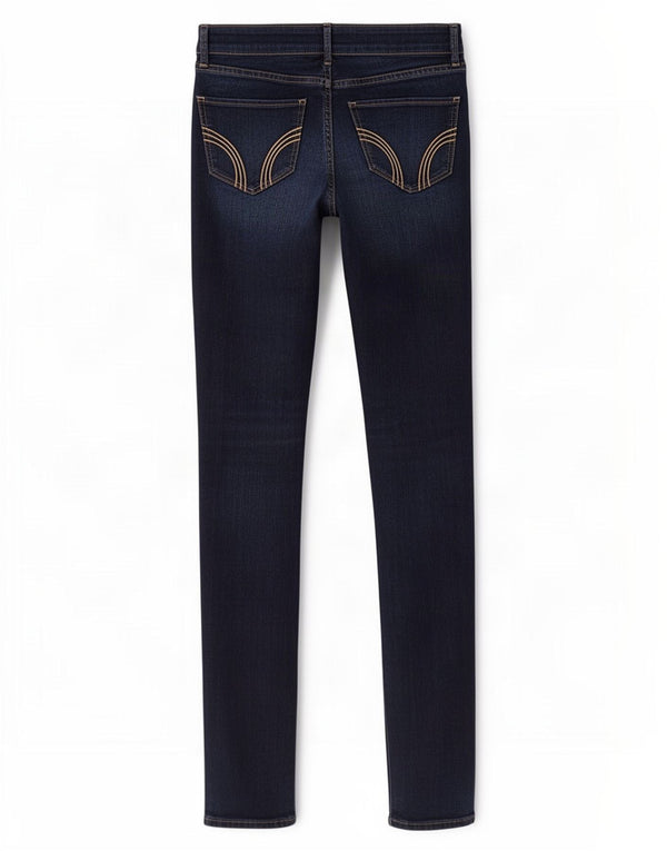 Hollister Womens Skinny Jeans US 3 XS W26 L29 Navy Blue Cotton