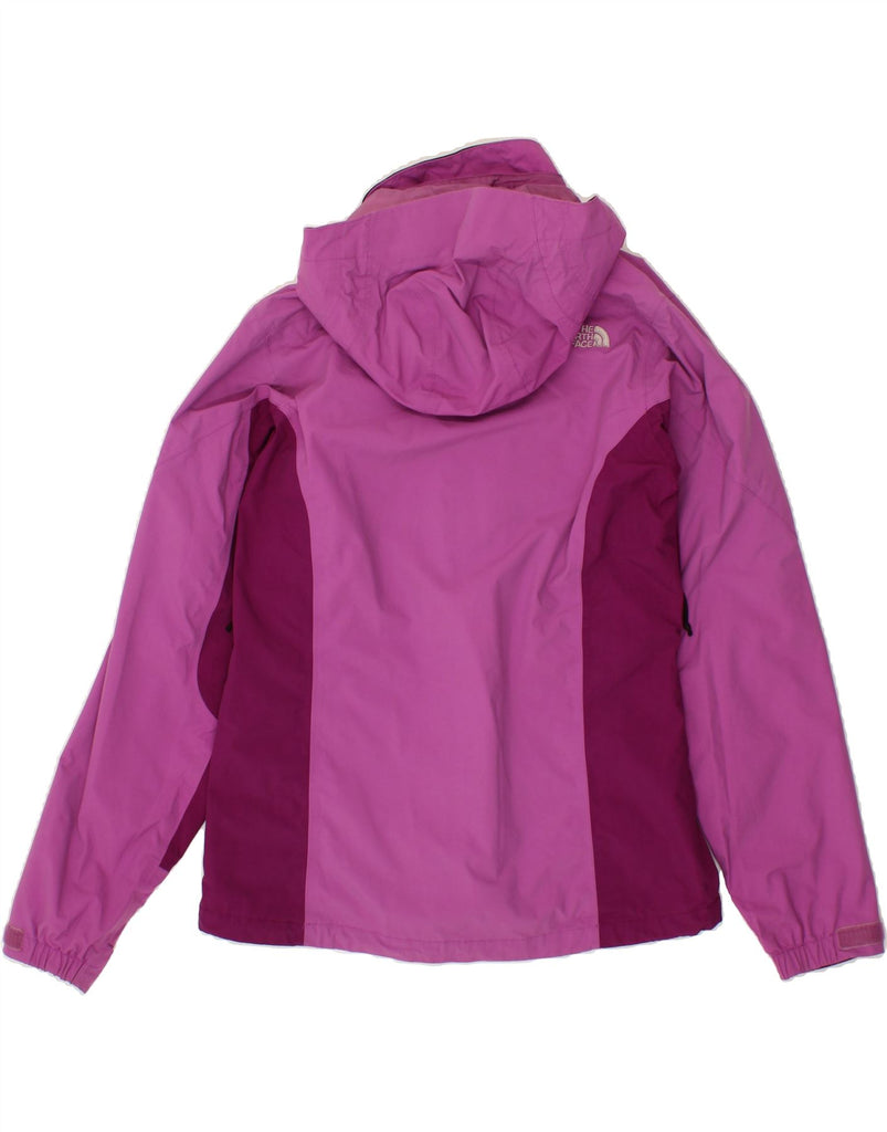 THE NORTH FACE Womens Hooded Rain Jacket UK 10 Small Pink Colourblock Vintage The North Face and Second-Hand The North Face from Messina Hembry 