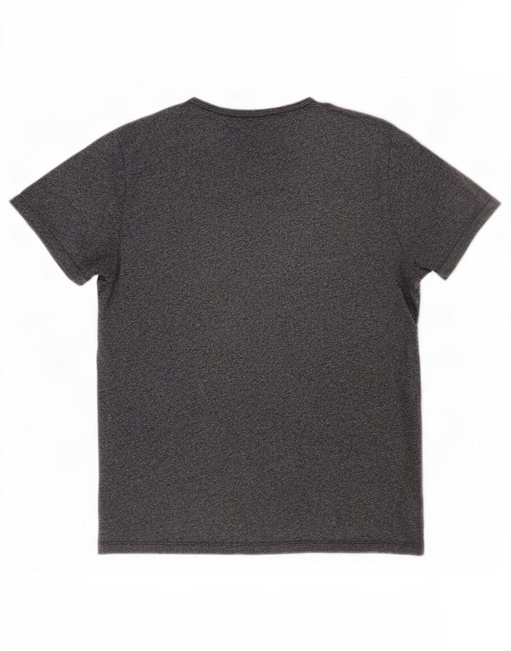 Tommy Hilfiger Mens T-Shirt Top Large Grey Flecked Cotton