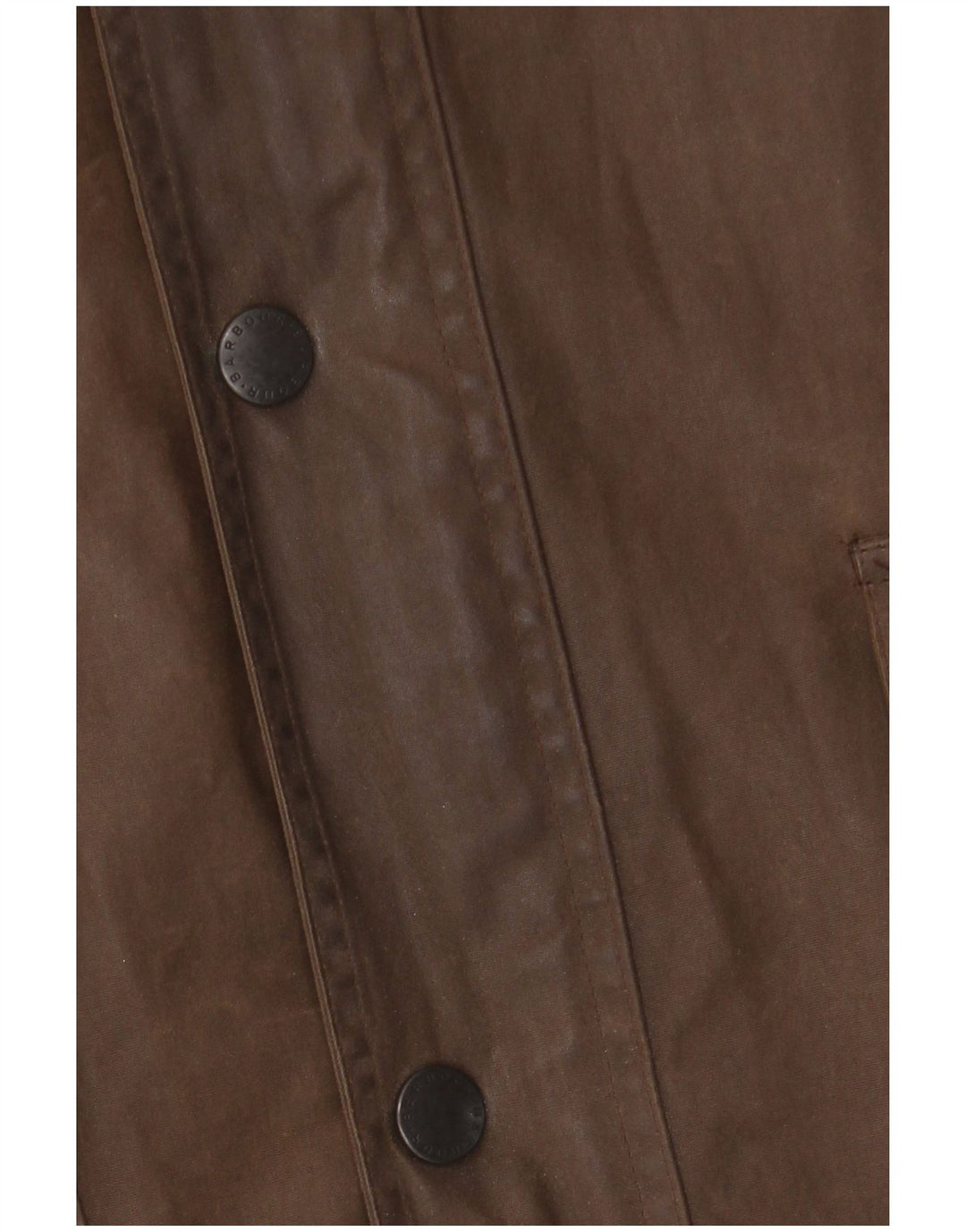 BARBOUR Mens Loose Fit Waxed Cotton Jacket UK 42 XL Brown Polyurethane