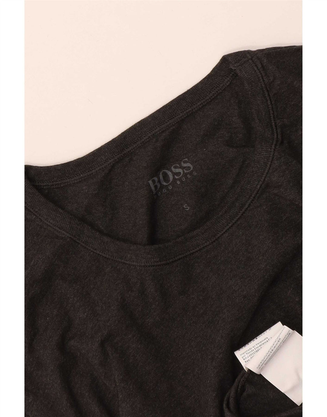 Hugo Boss Mens T-Shirt Top Small Grey Cotton