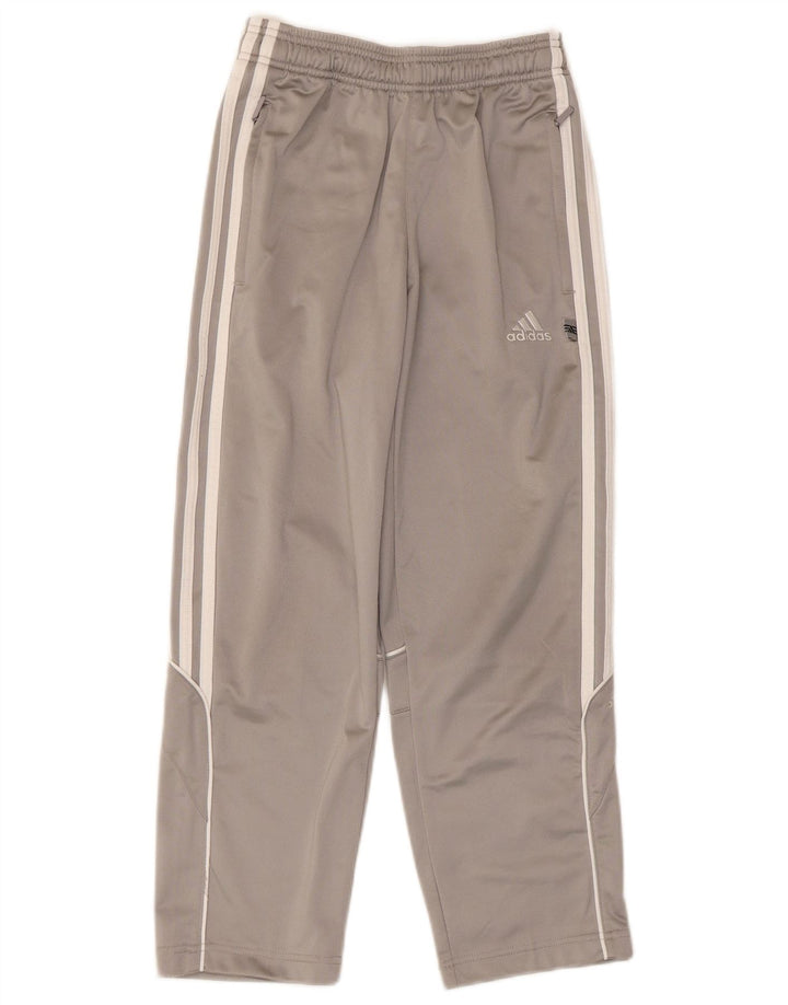 Adidas Girls Tracksuit Trousers 9-10 Years Grey Colourblock Polyester