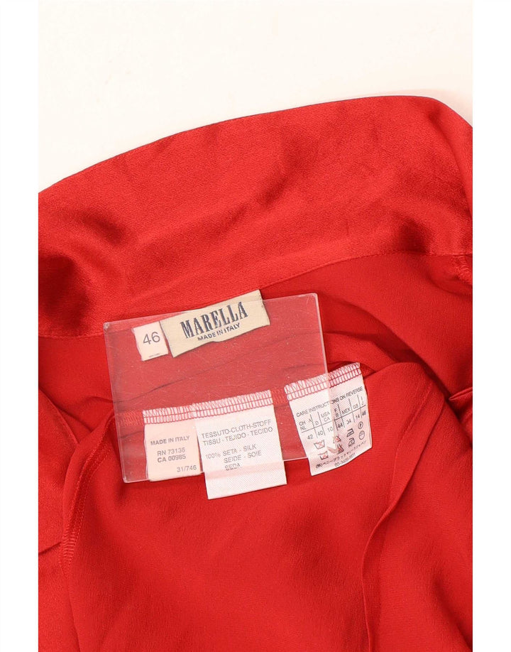 Marella Womens Shirt Blouse UK 14 Large Red