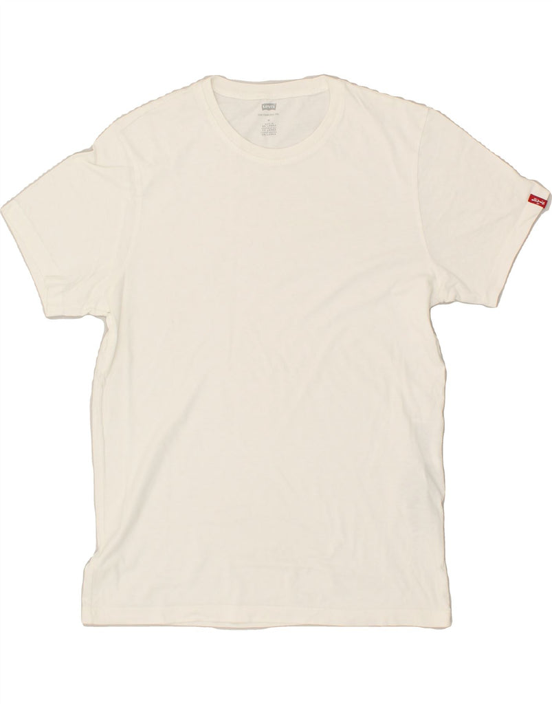 LEVI'S Mens T-Shirt Top Medium White Cotton | Vintage Levi's | Thrift | Second-Hand Levi's | Used Clothing | Messina Hembry 