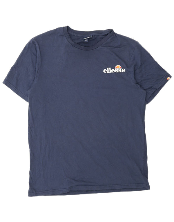Ellesse Mens Graphic T-Shirt Top XL Blue Cotton
