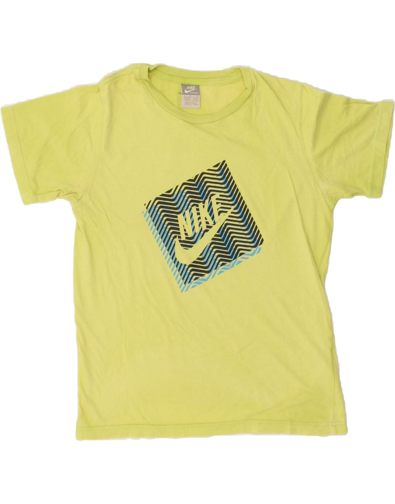 PUMA Mens Graphic T-Shirt Top Small Yellow | Vintage Puma | Thrift | Second-Hand Puma | Used Clothing | Messina Hembry 