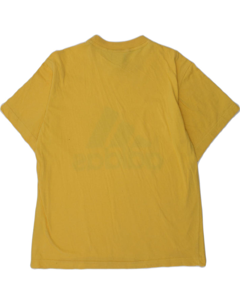 ADIDAS Boys Graphic T-Shirt Top 11-12 Years Yellow Cotton | Vintage Adidas | Thrift | Second-Hand Adidas | Used Clothing | Messina Hembry 