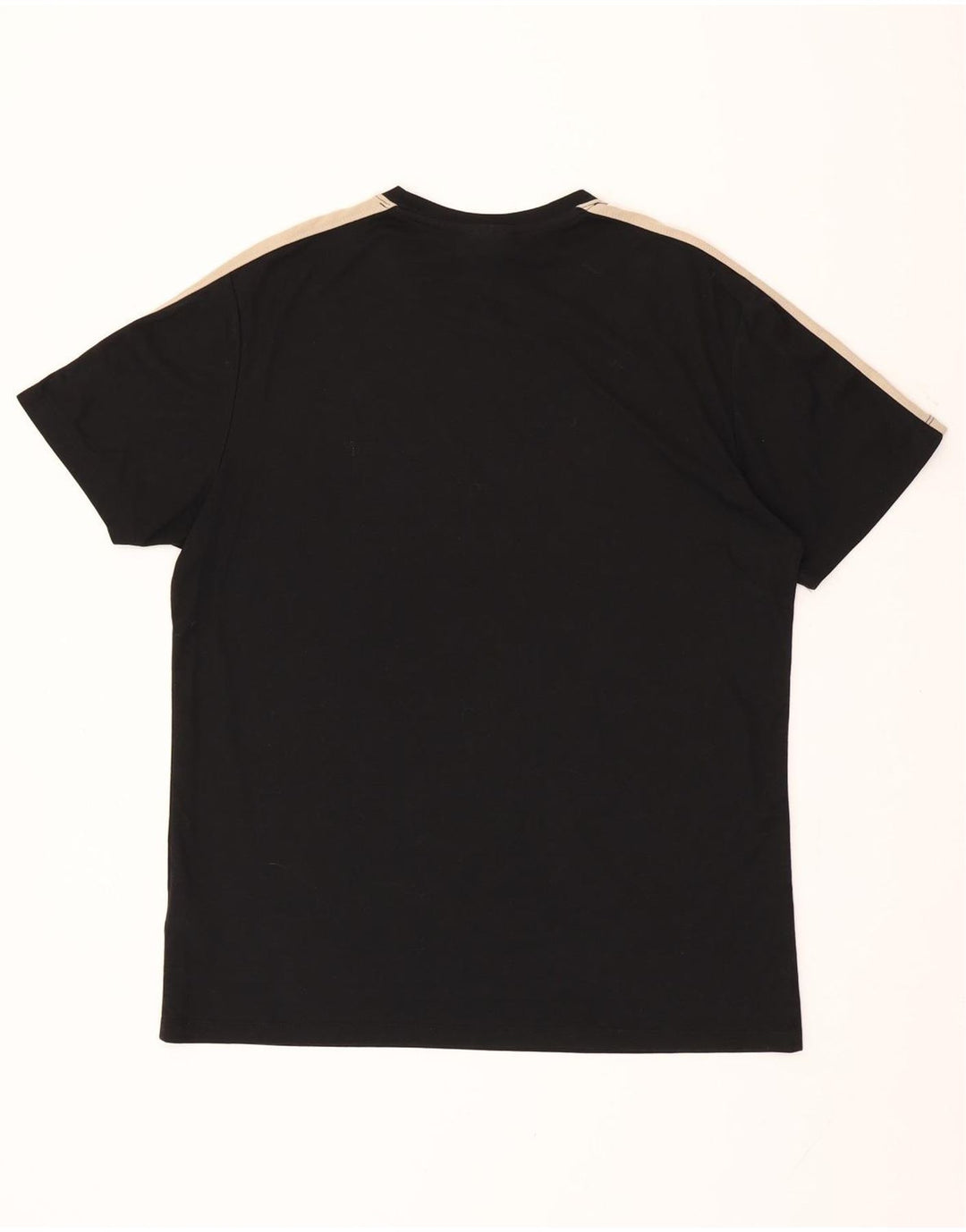 DKNY Mens Graphic T-Shirt Top Large Black Colourblock Cotton