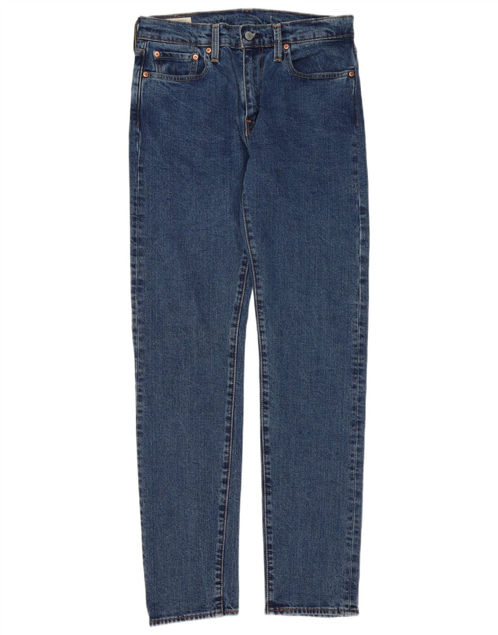 LEVI'S Mens 502 Tapered Jeans W30 L34 Blue Cotton