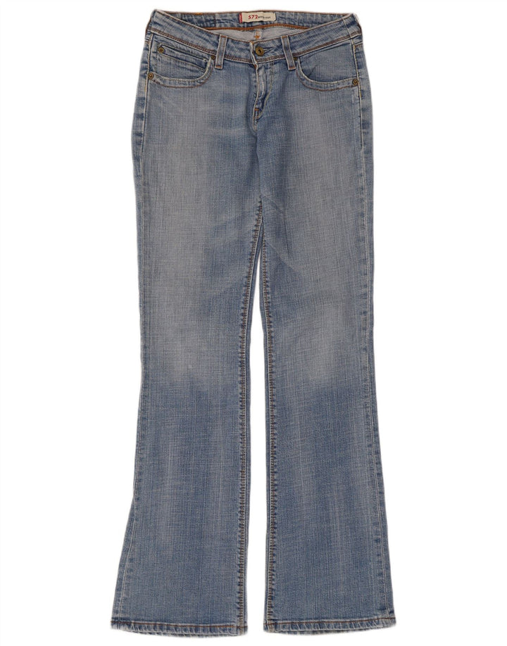 Levi's Womens 572 Bootcut Jeans W28 L34 Blue Cotton