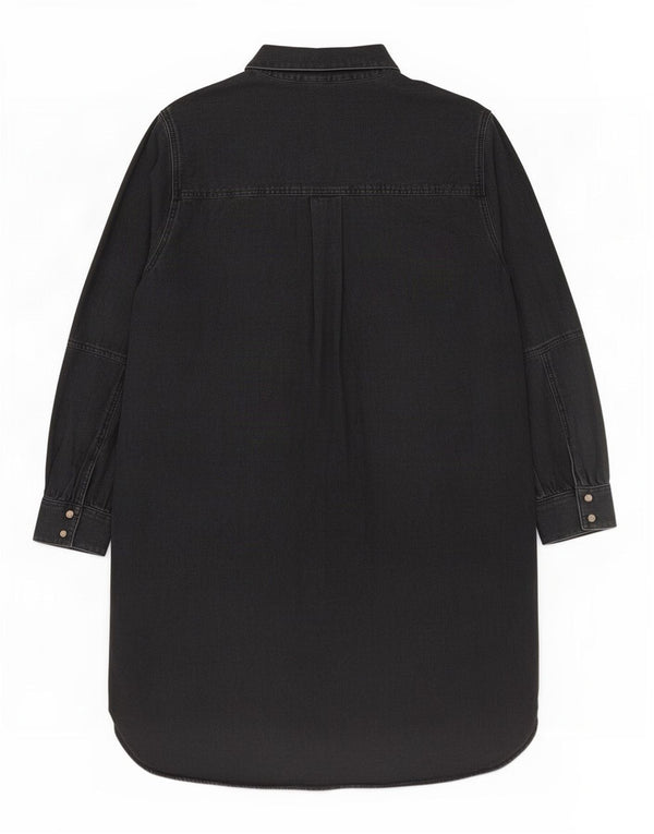 Marks & Spencer Womens Denim Dress UK 14 Large Black Cotton