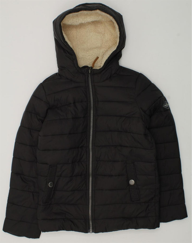 JOULES Boys Hooded Padded Jacket 9-10 Years Brown Polyamide | Vintage Joules | Thrift | Second-Hand Joules | Used Clothing | Messina Hembry 