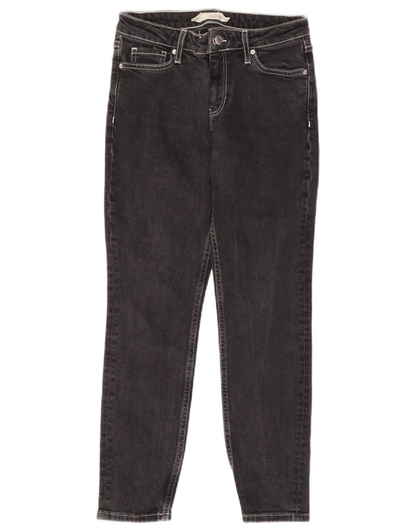 TOPSHOP Womens Baxter Crop Slim Jeans W26 L25 Black