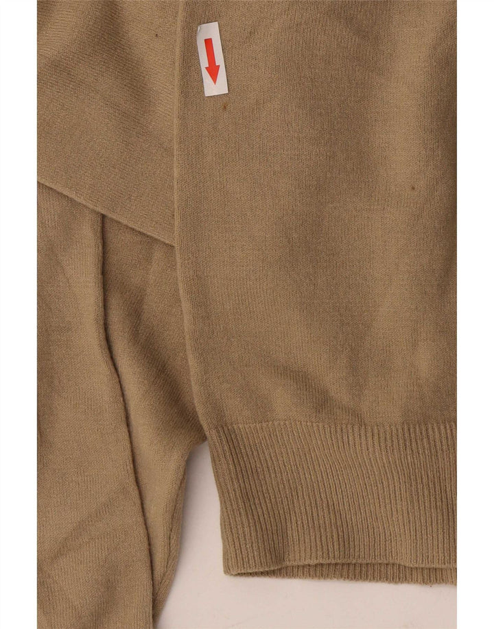 Marks & Spencer Mens V-Neck Jumper Sweater Large Beige