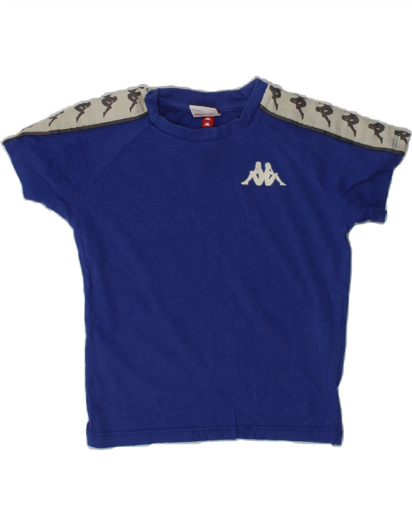 KAPPA Boys Graphic T-Shirt Top 2-3 Years Blue Cotton Vintage Kappa and Second-Hand Kappa from Messina Hembry 