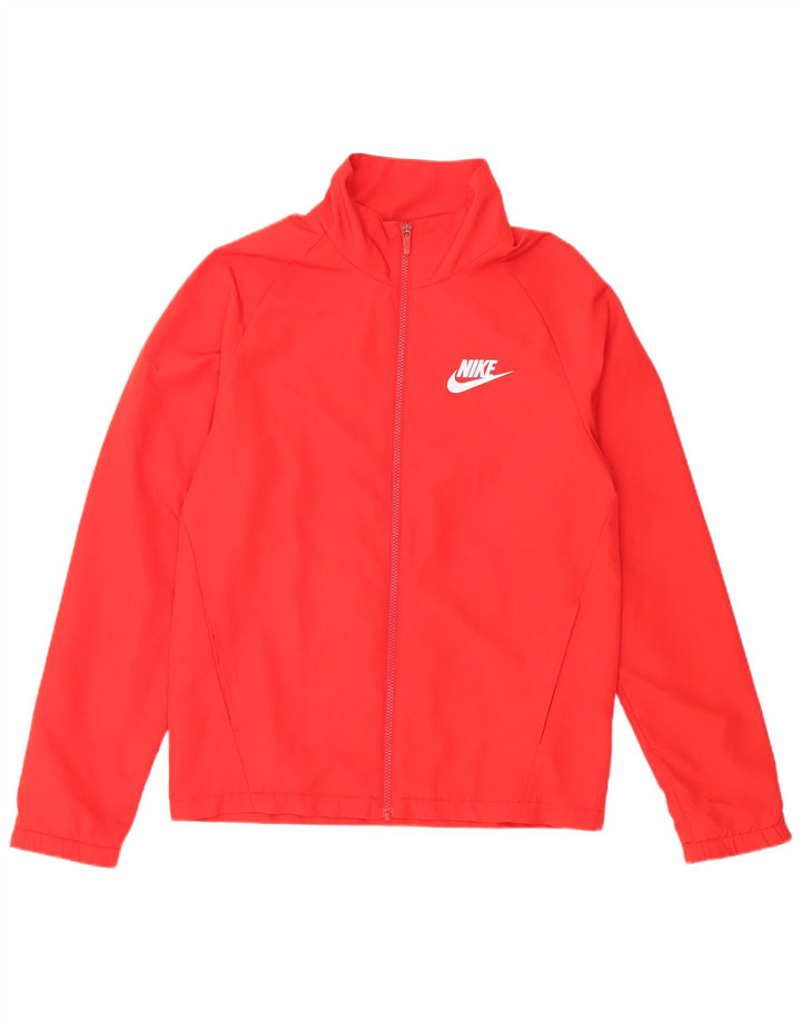 NIKE Mens Tracksuit Top Jacket Small Red Polyester
