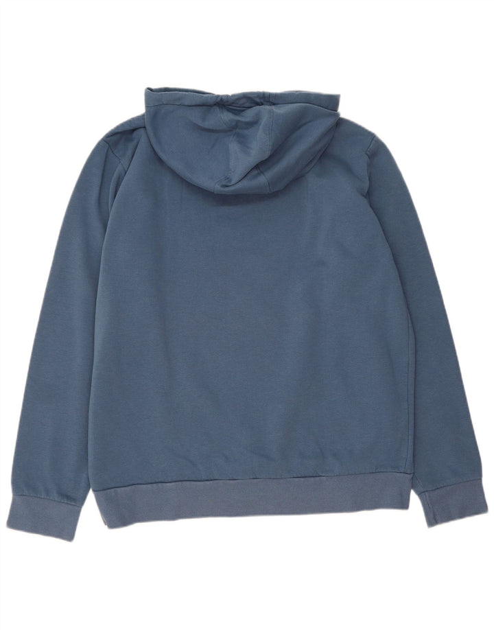 KAPPA Mens Graphic Hoodie Jumper 2XL Blue Cotton