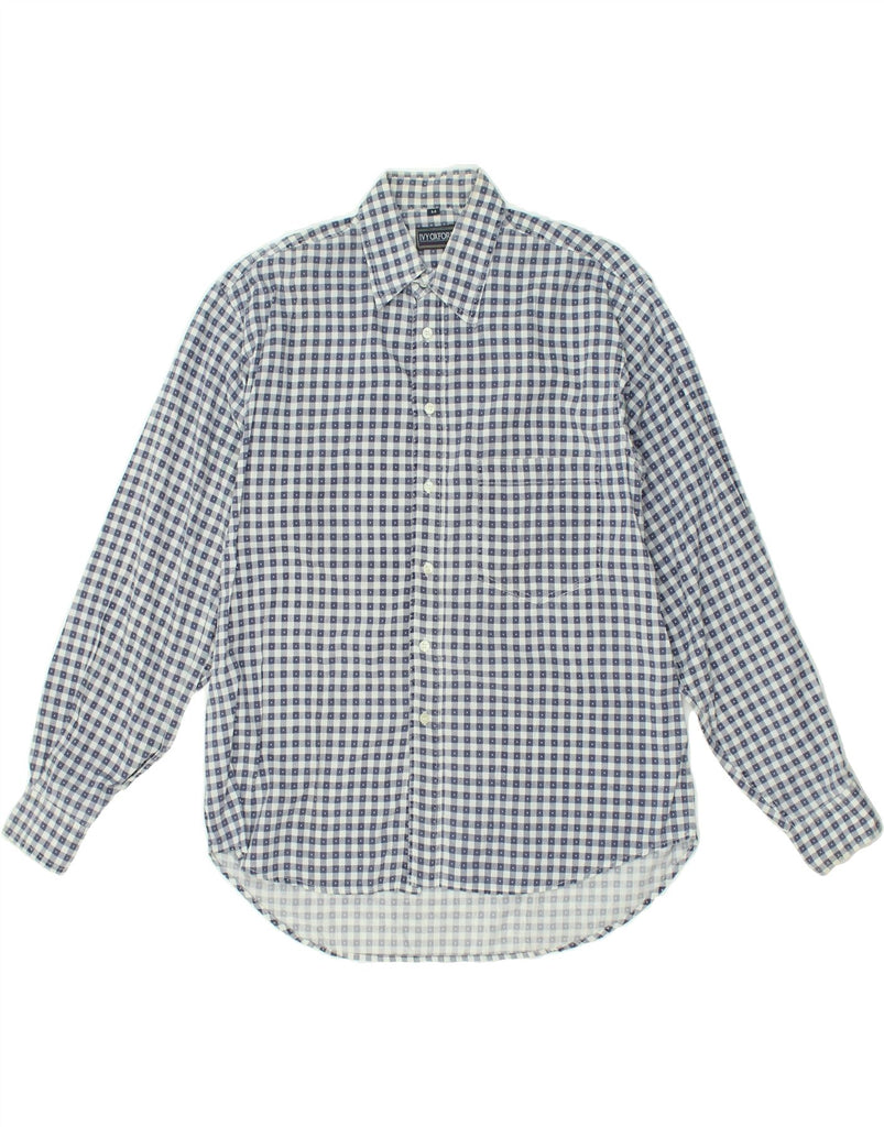 IVY OXFORD Mens Shirt Medium Blue Check Cotton | Vintage Ivy Oxford | Thrift | Second-Hand Ivy Oxford | Used Clothing | Messina Hembry 